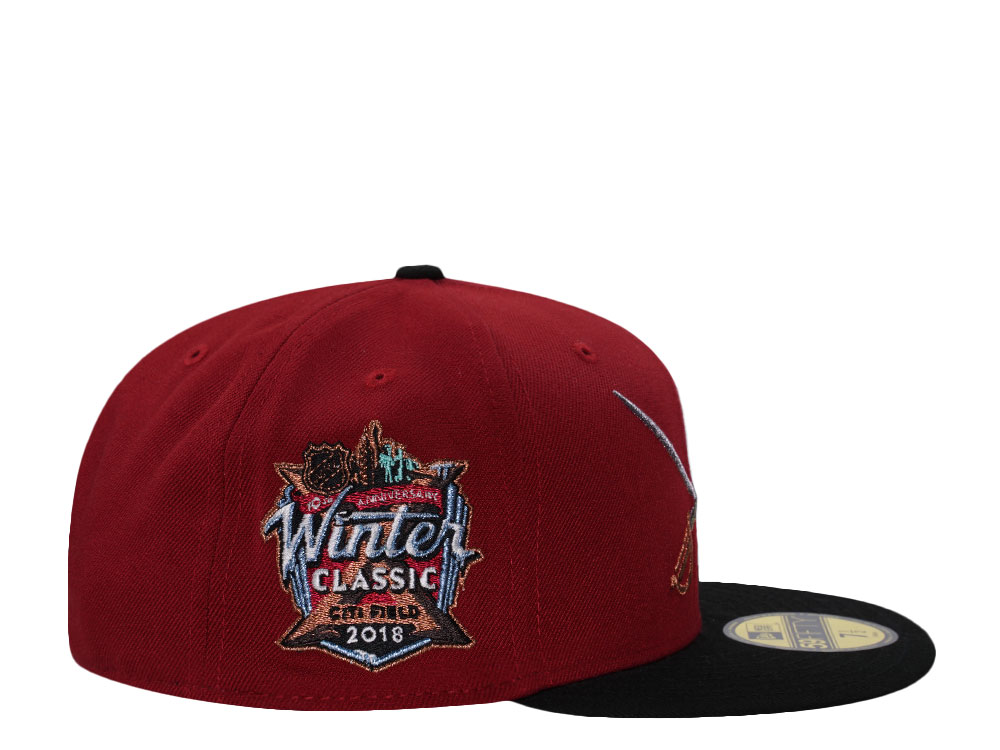 New Era Buffalo Sabres Winter Classic 2018 Scarlet Two Tone Edition 59Fifty Fitted Cap