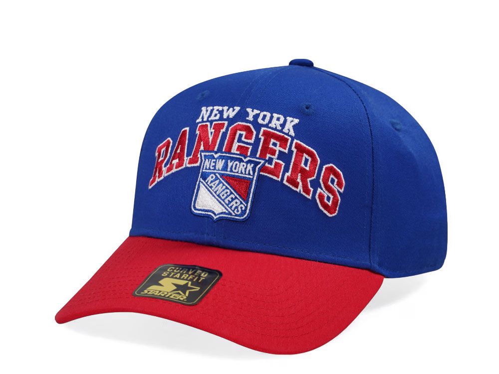 Starter New York Rangers Crowd Pleaser Edition Blue Curved Snapback Cap