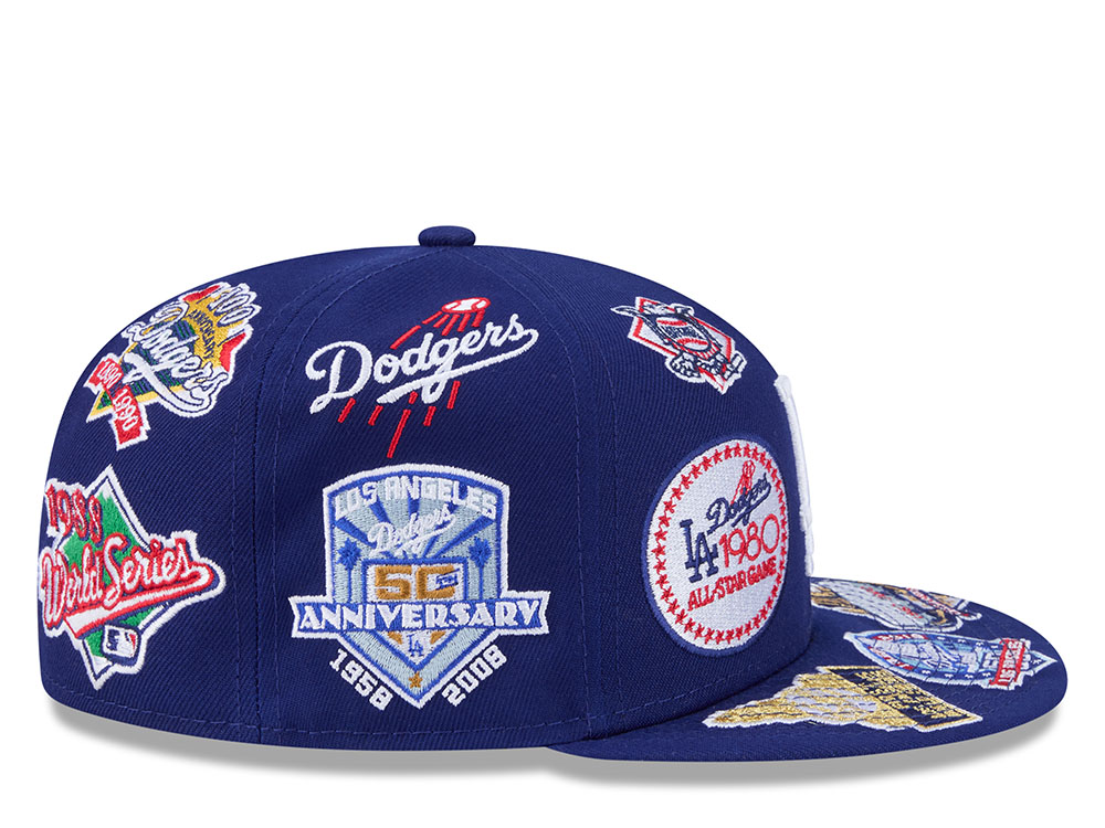 New Era Los Angeles Dodgers All Over Blue Edition 59Fifty Fitted Cap