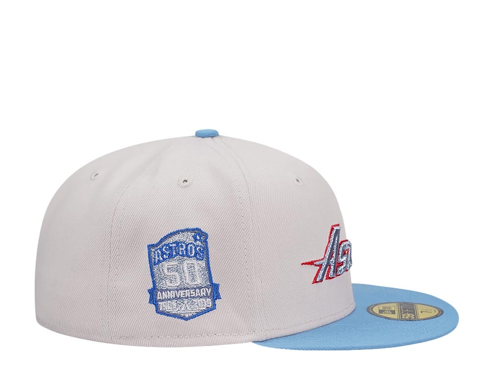 New Era Houston Astros 50th Anniversary Stone Color Flip Two Tone Edition 59Fifty Fitted Cap
