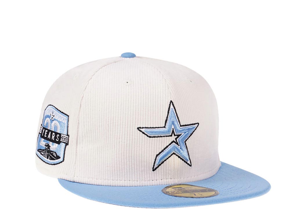 New Era Houston Astros 20th Anniversary Creme Corduroy Two Tone Edition 59Fifty Fitted Cap
