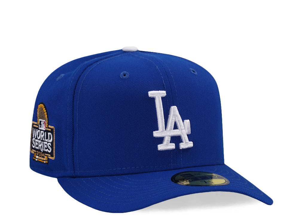 New Era Los Angeles Dodgers World Series 2024 Blue Prime Edition 59Fifty Pre Curved Fitted Cap