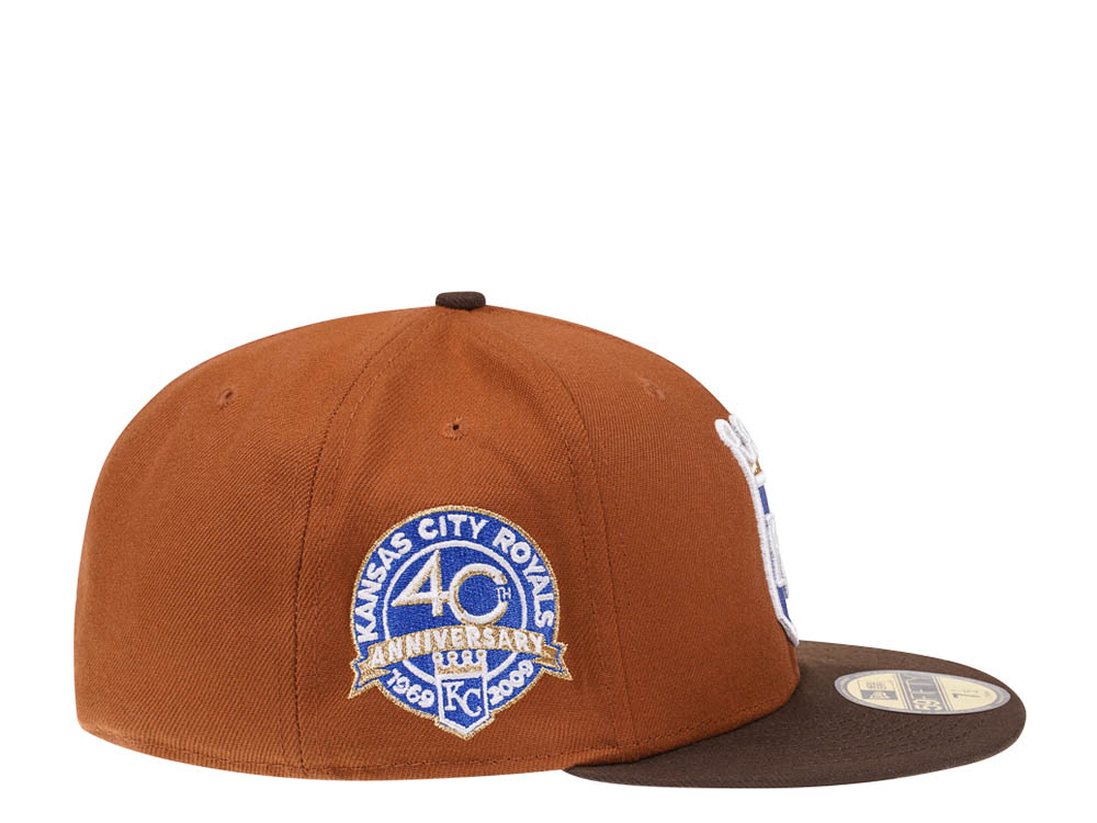 New Era Kansas City Royals 40th Anniversary Bourbon and Suede Edition 59Fifty Fitted Cap