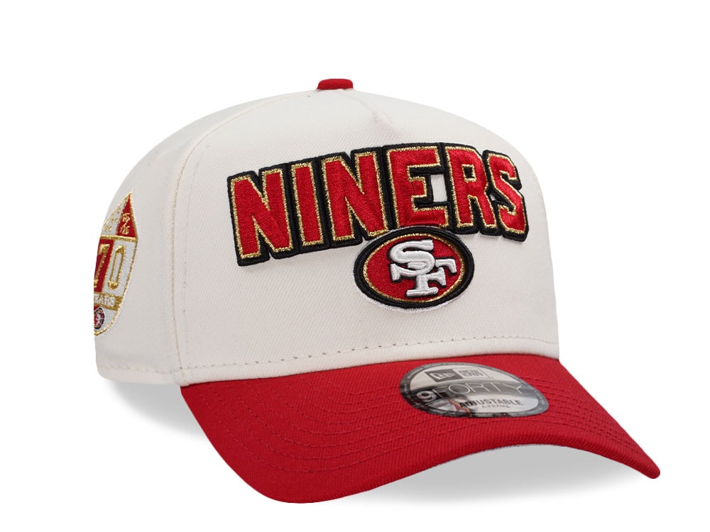 New Era San Francisco 49ers 70 Years Chrome Two Tone Edition 9Forty A Frame Snapback Cap