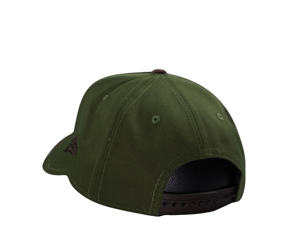 New Era Los Angeles Dodgers Dodger Stadium 60th Anniversary Rifle Green Walnut Corduroy Two Tone Edition 9Forty A Frame Snapback Cap