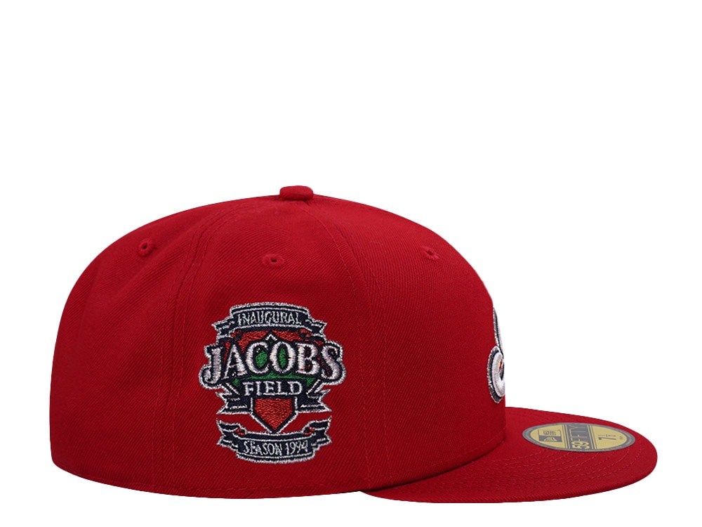 New Era Cleveland Indians Jacobs Field Scarlet Prime Edition 59Fifty Fitted Cap