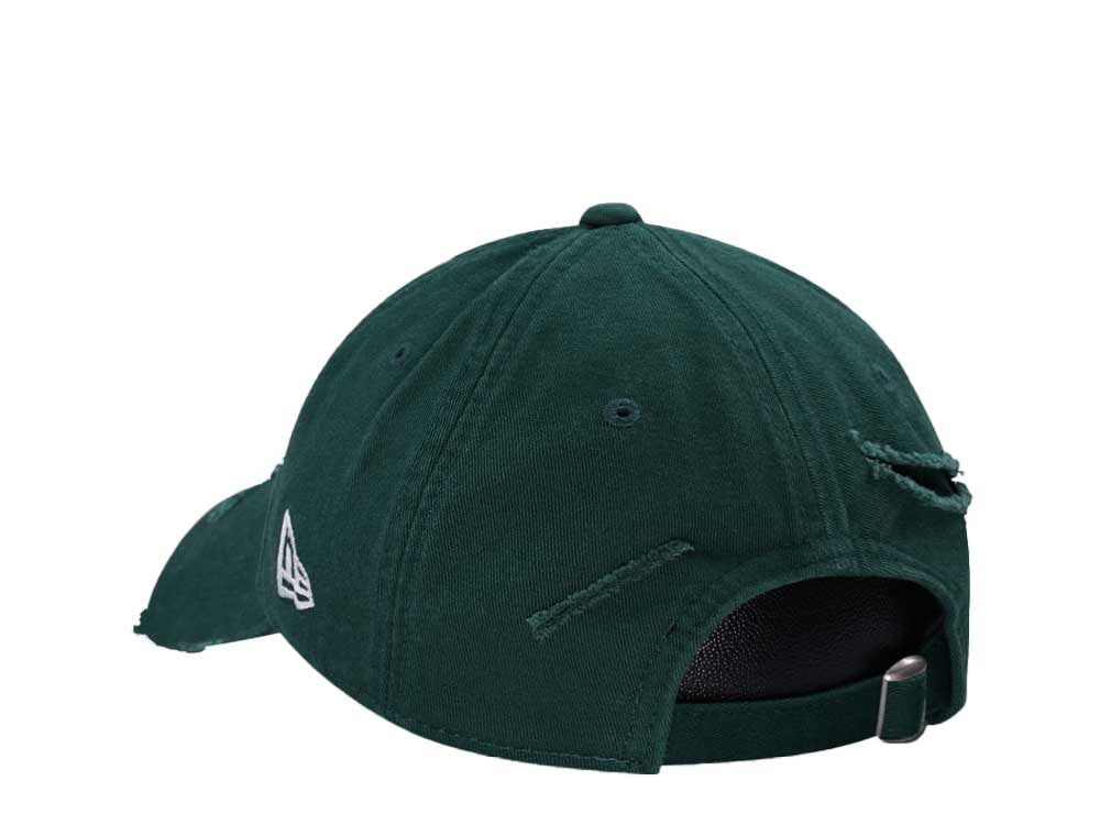 New Era Oakland Athletics Dark Green Washed Distress 9Twenty Strapback Cap