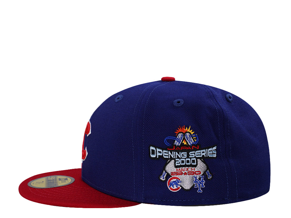 New Era Chicago Cubs Japan Opening Series 2000 Wool Blue Two Tone Edition 59Fifty Fitted Cap