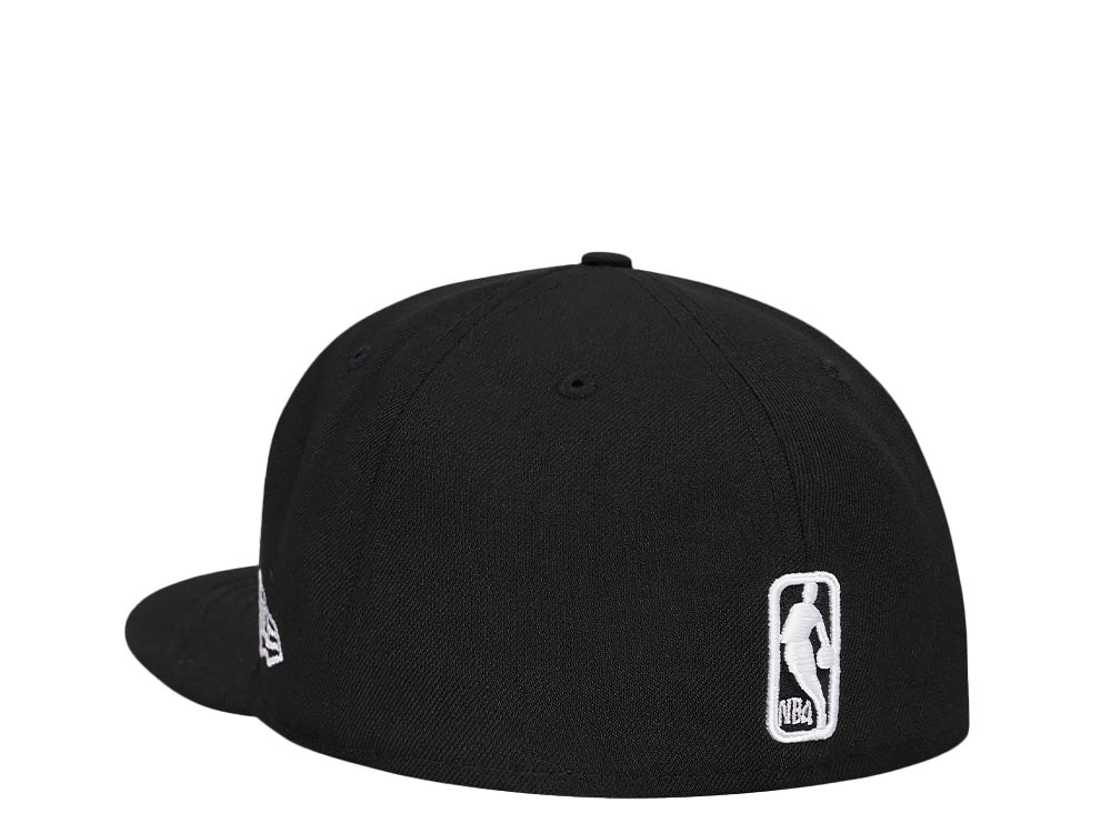 New Era Chicago Bulls Black White Detail Edition 59Fifty Fitted Cap