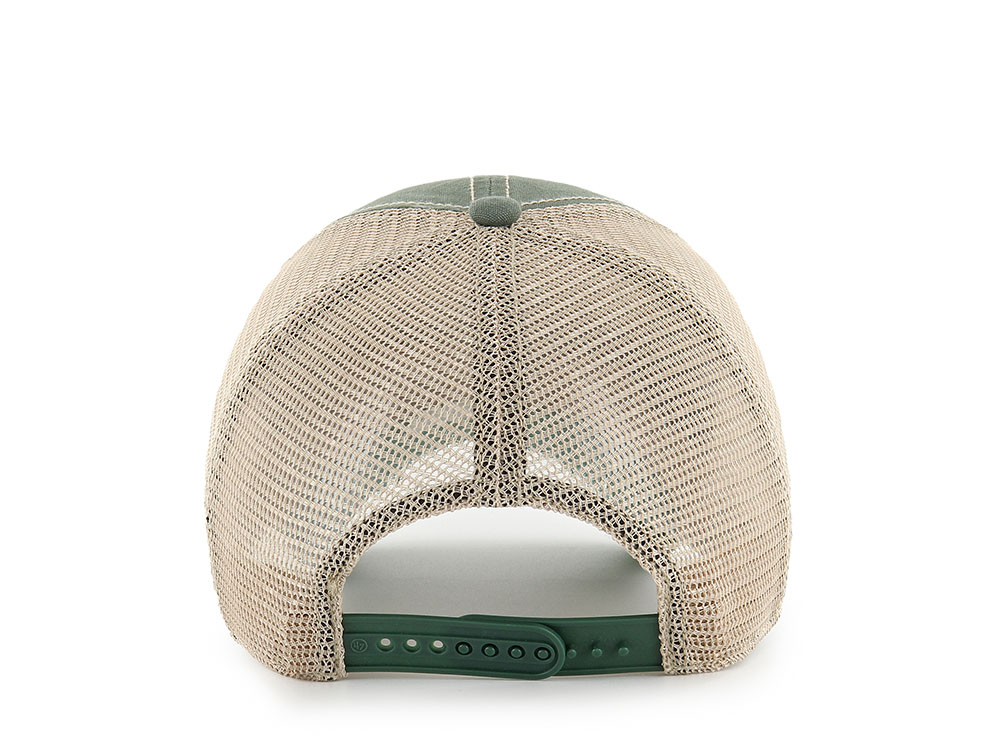 47Brand Oakland Athletics Bottle Green Tuscloosa Edition Trucker Clean Up Snapback Cap