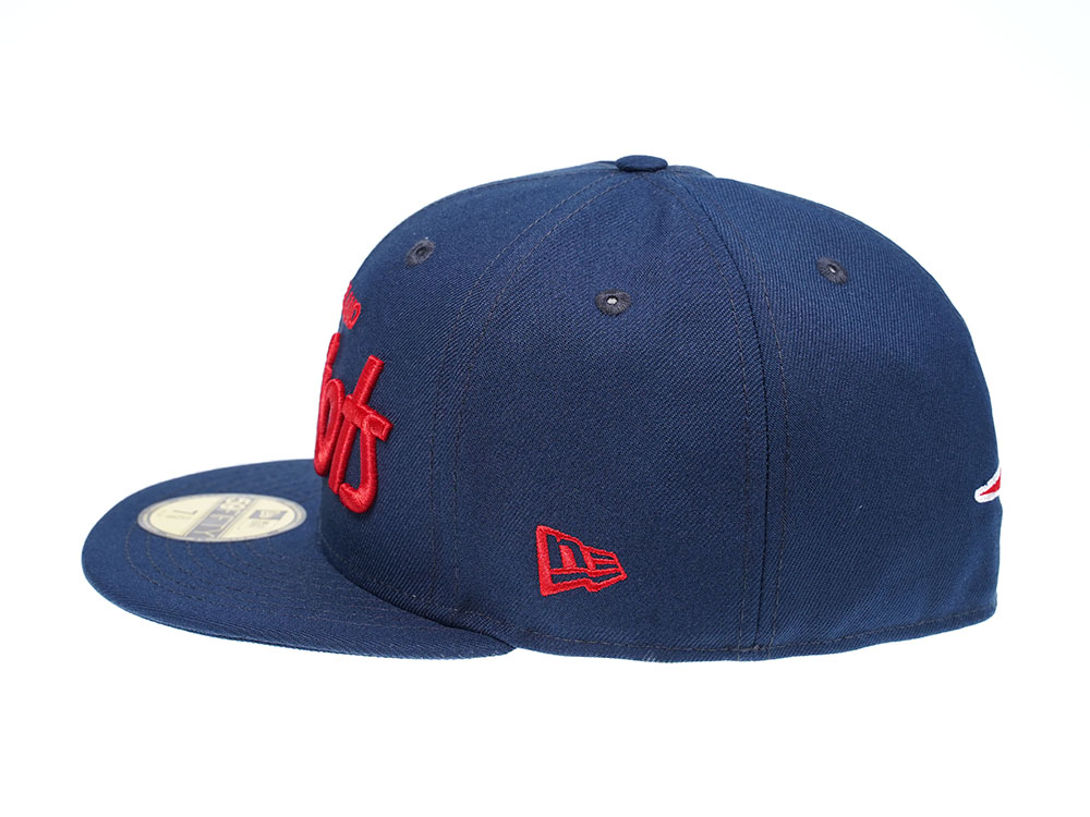 New Era New England Patriots Red Script Edition 59Fifty Fitted Cap