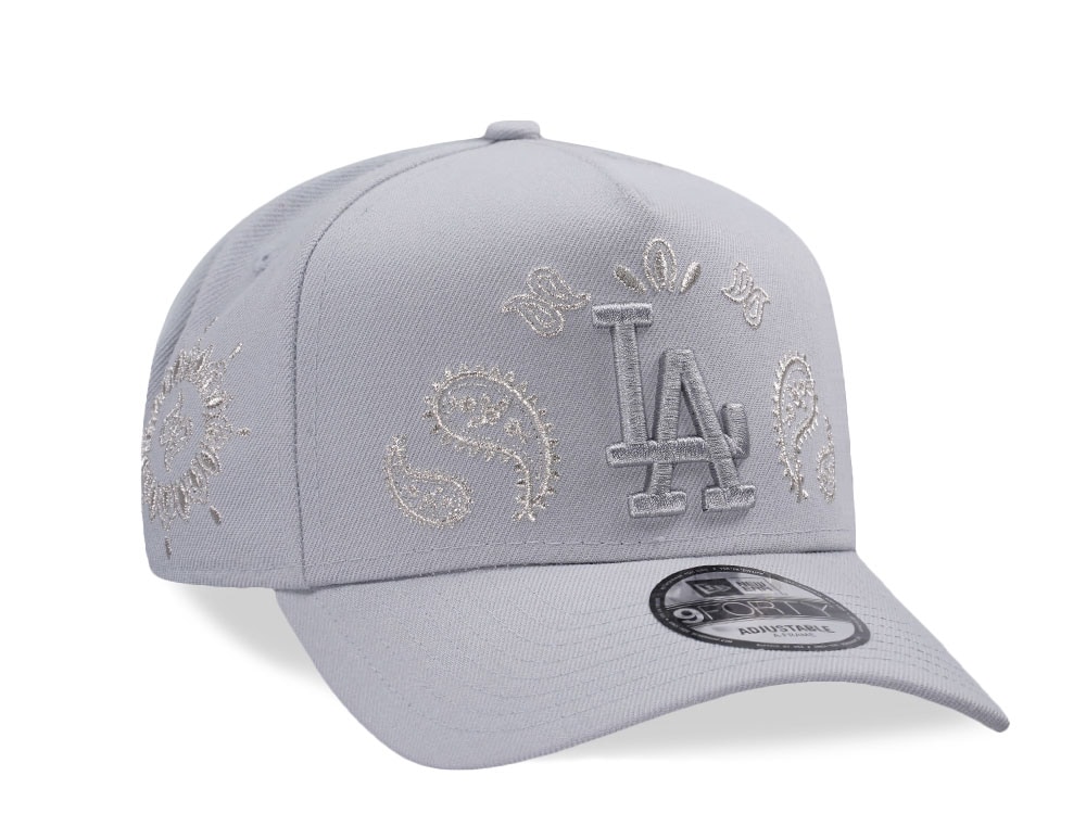New Era Los Angeles Dodgers MLB Rear Arch Gray Edition 9Forty A Frame Snapback Cap