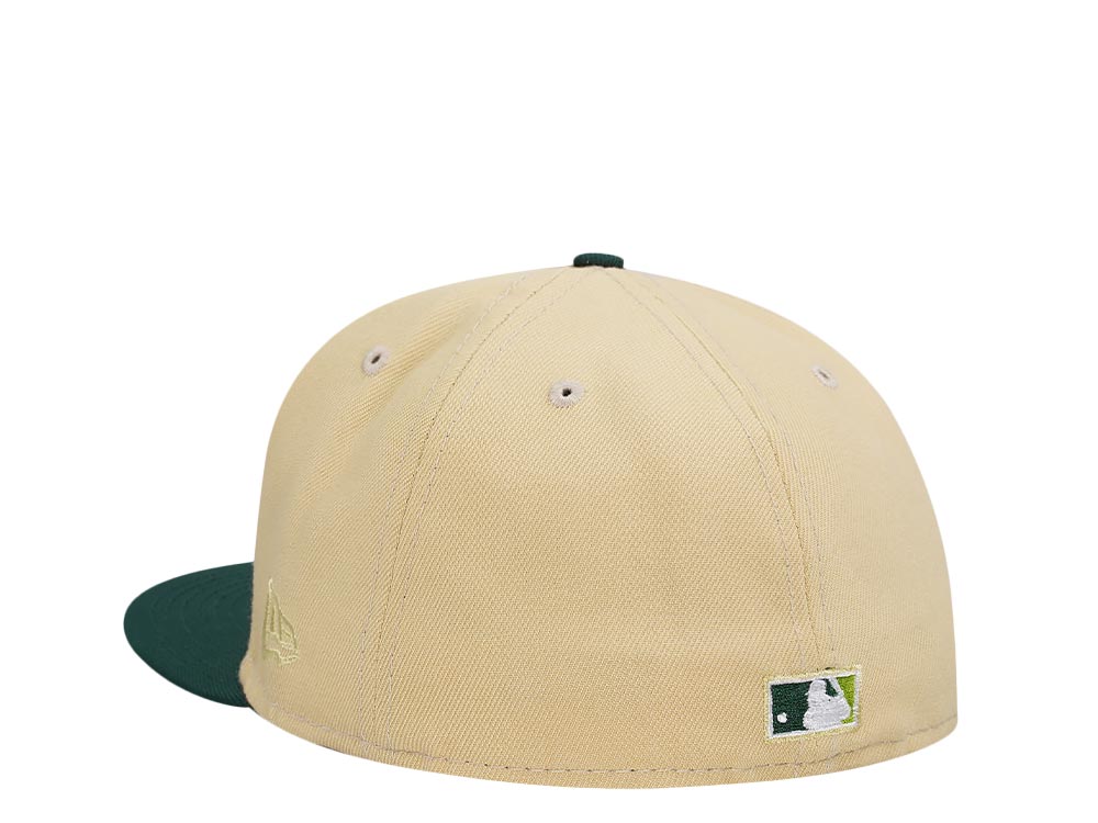 New Era San Diego Padres 25th Anniversary Vegas Gold Two Tone Throwback Edition 59Fifty Fitted Cap