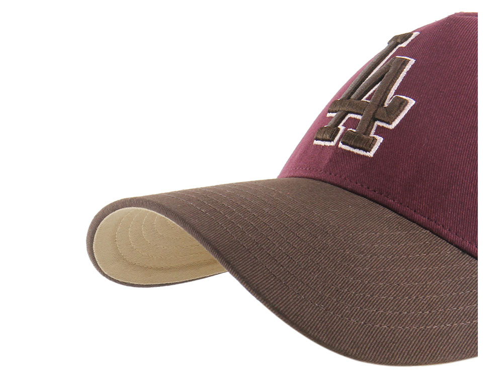 47Brand Los Angeles Dodgers Cooperstown Dark Maroon Edition MVP Snapback Cap