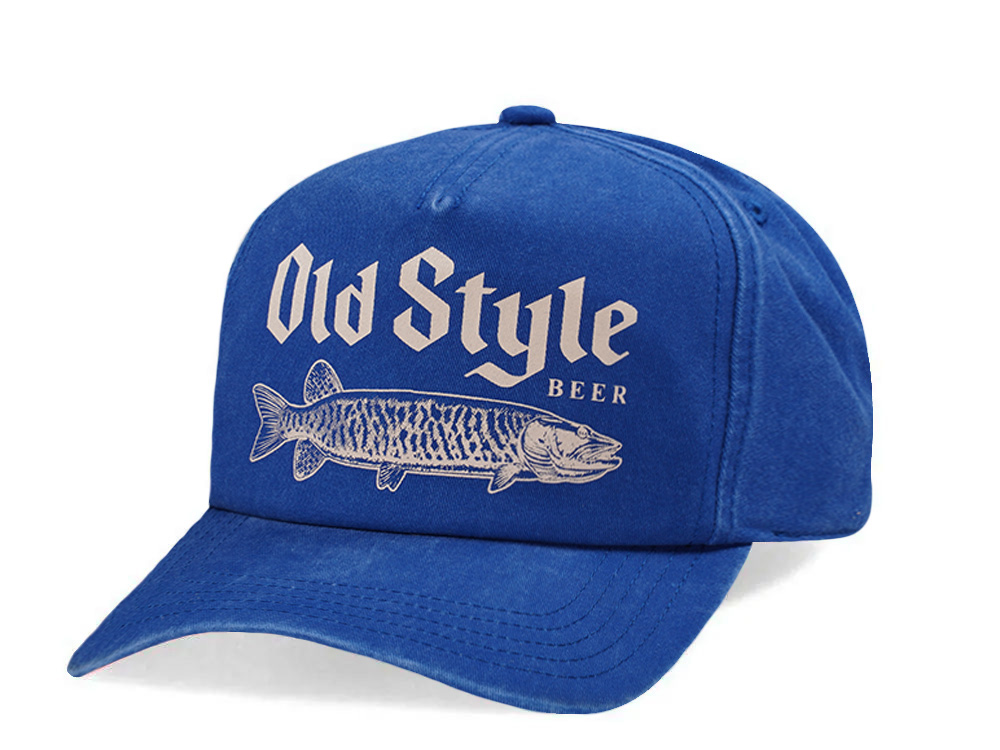 American Needle Walker Old Style Beer Royal Blue Edition Snapback Cap