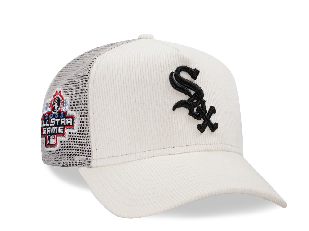 New Era Chicago White Sox All Star Game 2003 Chrome Corduroy Prime Trucker 9Forty A Frame Snapback Cap