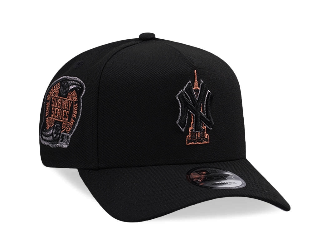New Era New York Yankees World Series 2000 Black Prime Edition 9Forty A Frame Snapback Cap