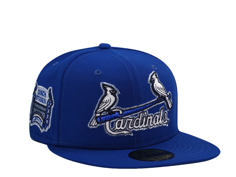 New Era St. Louis Cardinals Bush Stadium Royal Blue Prime Edition 59Fifty Fitted Cap