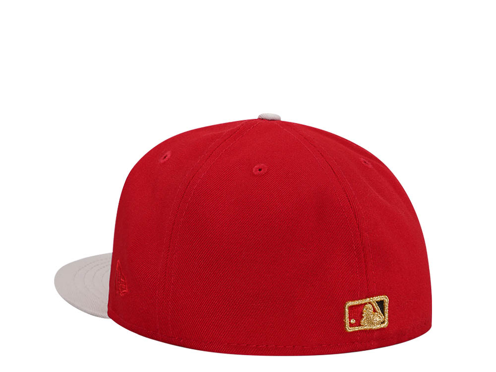 New Era Anaheim Angels 60th Anniversary Scarlet Edition 59Fifty Fitted Cap