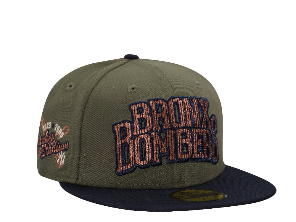 New Era New York Yankees Stadium Patch Olive Two Tone Edition 59Fifty Fitted Cap