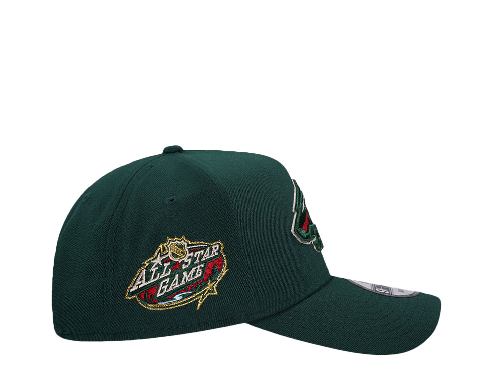 New Era Minnesota Wild All Star Game 2004 Dark Green Edition 9Forty A Frame Snapback Cap