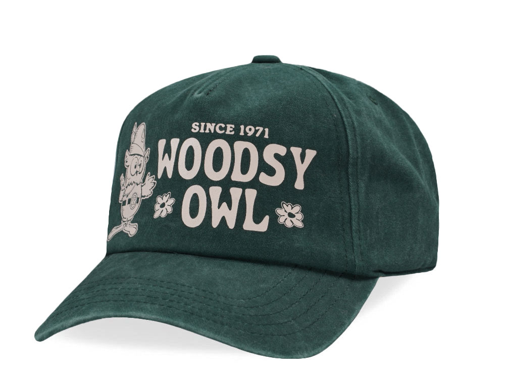 American Needle Woodsy Owl Walker Dark Green Snapback Cap