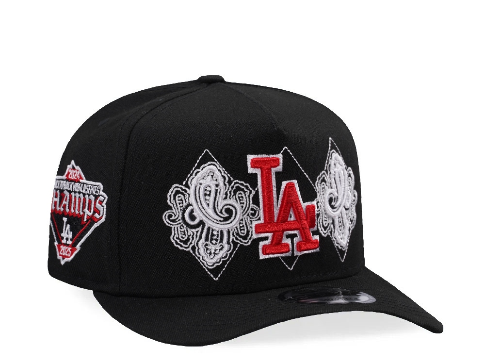 New Era Los Angeles Dodgers World Series Champions 2025 Black Prime Edition 9Fifty A Frame Snapback Cap