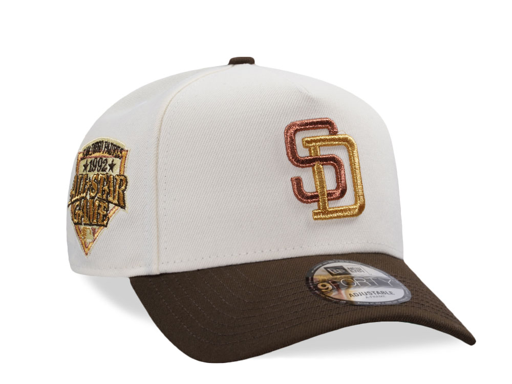 New Era San Diego Padres All Star Game 1992 Chrome Two Tone Edition 9Forty A Frame Snapback Cap