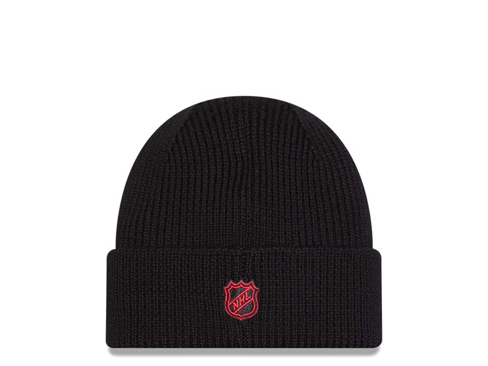 New Era Chicago Blackhawks Skull Knit Black Mössor