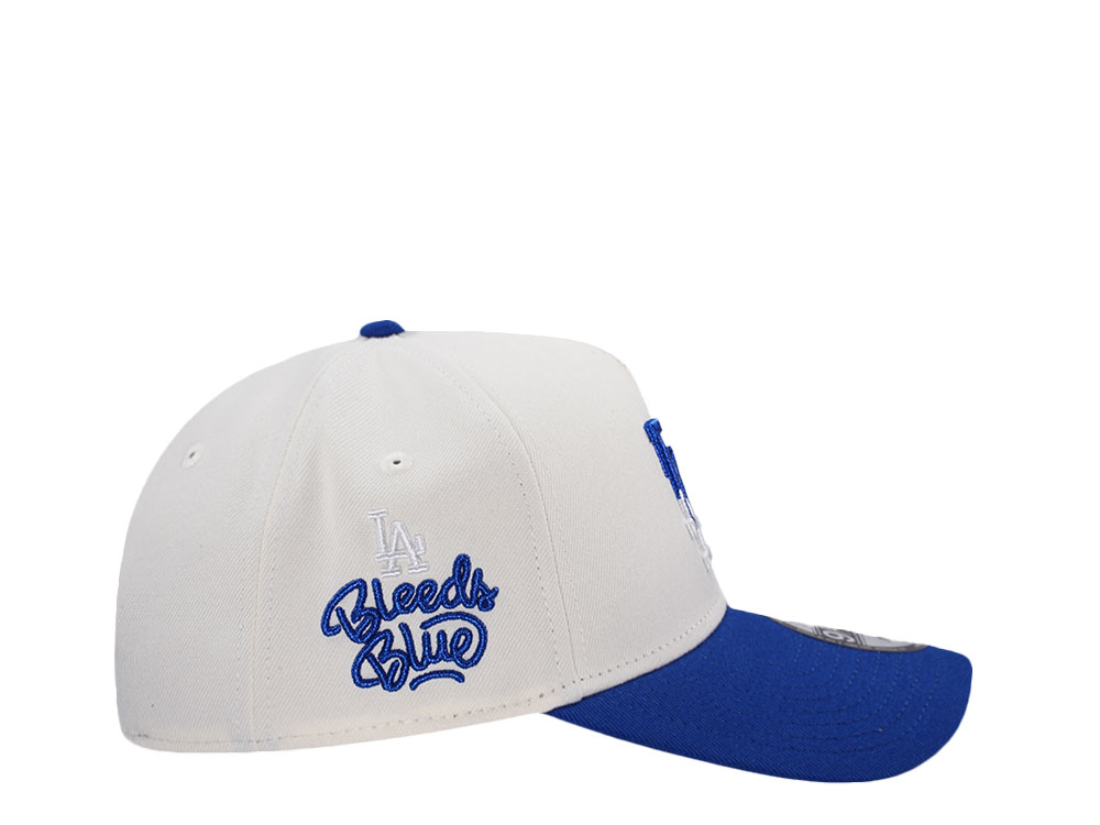 New Era Los Angeles Dodgers Bleed Blue Chrome Two Tone Edition 9Forty A Frame Snapback Cap