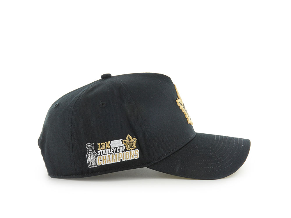 47Brand Toronto Maple Leafs Vintage Stanley Black Sure Shot Edition MVP Snapback Cap