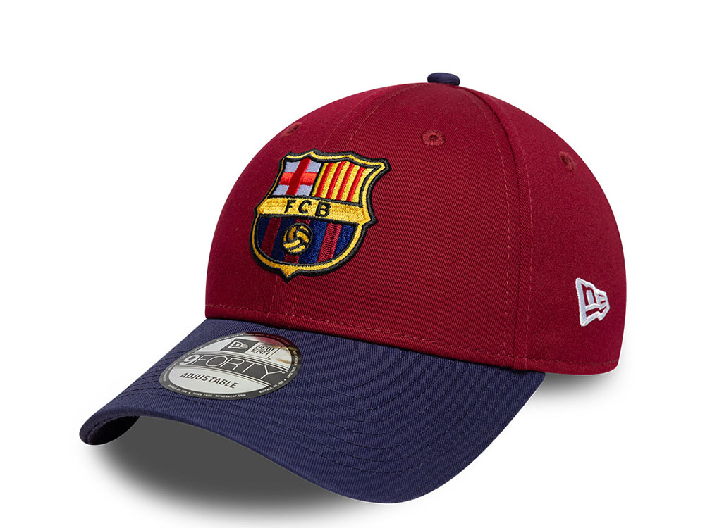 New Era Barcelona Fc Maroon Two Tone 9Forty Snapback Cap
