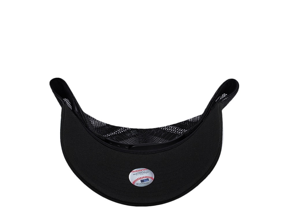 New Era New York Mets Black On Black Edition 9Forty A Frame Trucker Snapback Cap