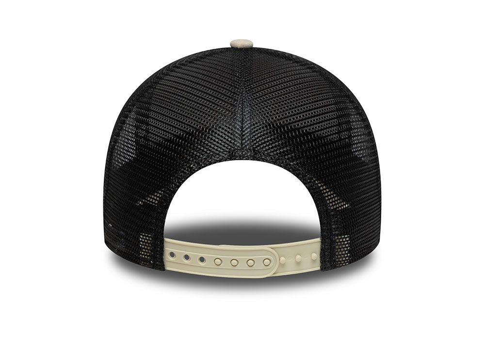 New Era Newcastle United Fc Faux Suede Stone Edition 9Forty A Frame Trucker Snapback Cap