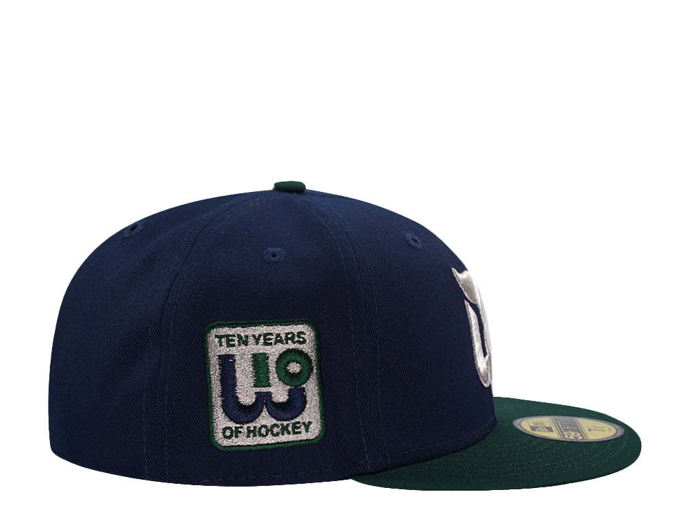 New Era Hartford Whalers 10th Anniversary Navy Two Tone Edition 59Fifty Fitted Cap