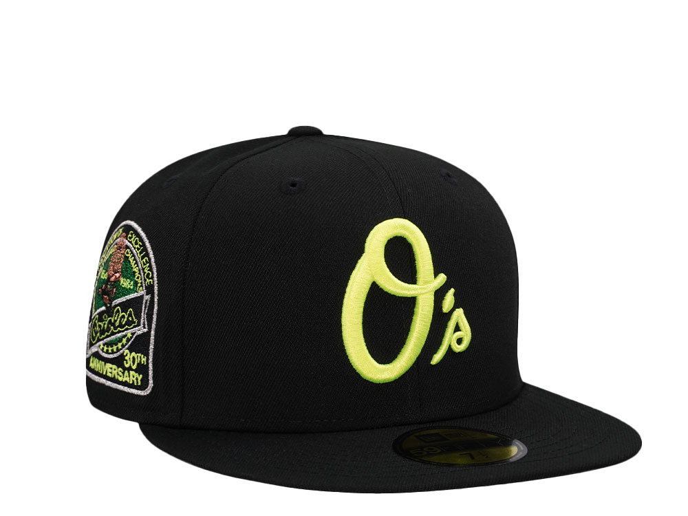 New Era Baltimore Orioles 30th Anniversary Black Neon Edition 59Fifty Fitted Cap