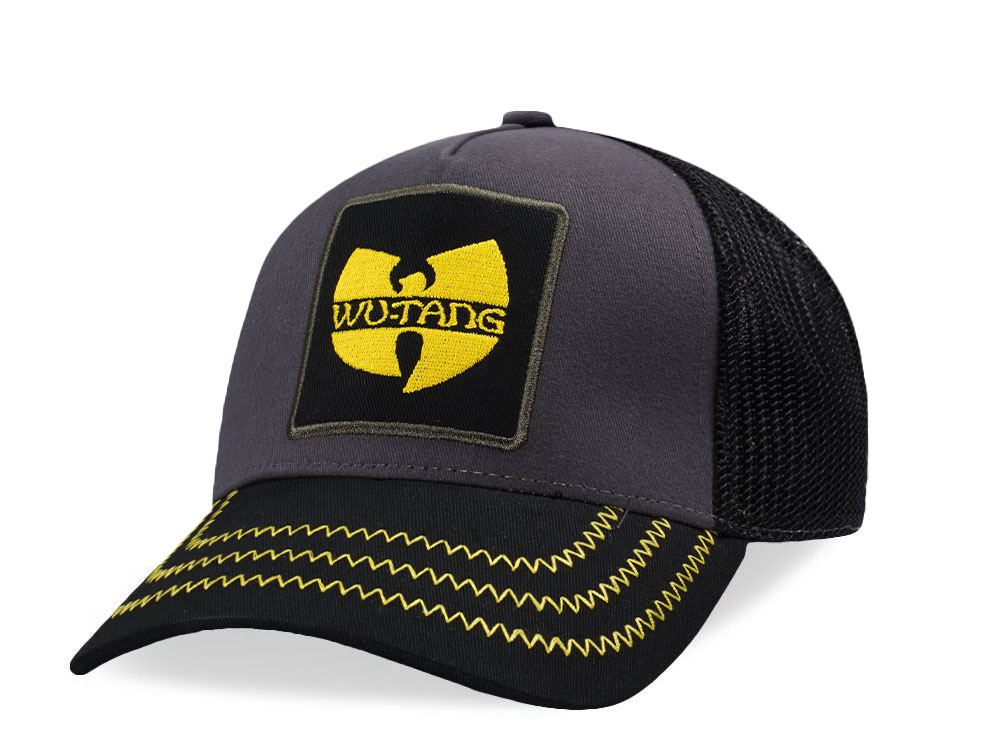 Amplified Wu-Tang Charcoal Black Trucker Snapback Cap