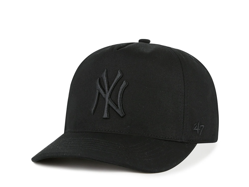 47Brand New York Yankees Black On Black Edition Hitch Snapback Cap