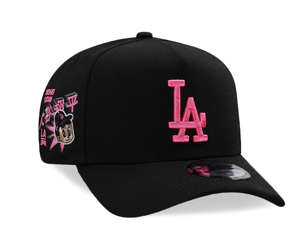New Era Los Angeles Dodgers Ohtani Neon Pink Black Prime Edition 9Forty A Frame Snapback Cap