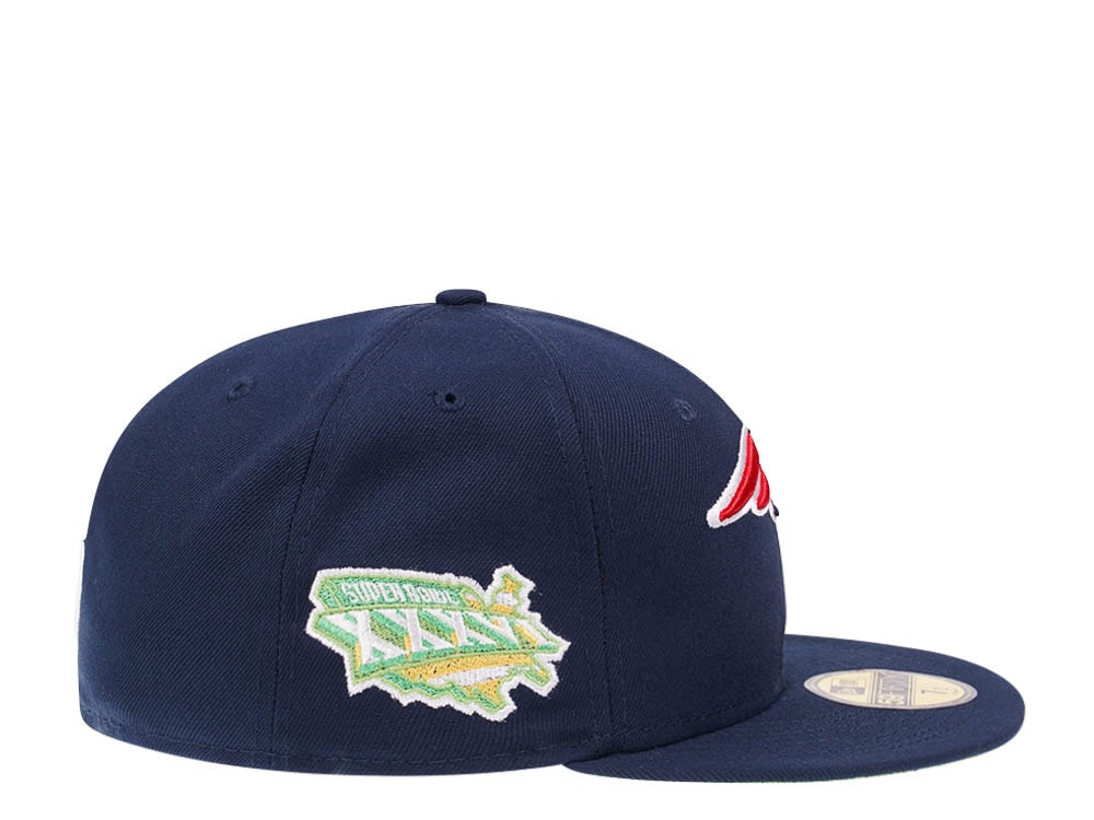 New Era New England Patriots Citruspop Patch Super Bowl XXXV 59fifty Fitted Cap
