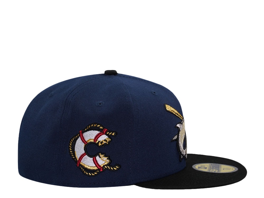 New Era Clearwater Threshers Navy Metallic Two Tone Edition 59Fifty Fitted Cap