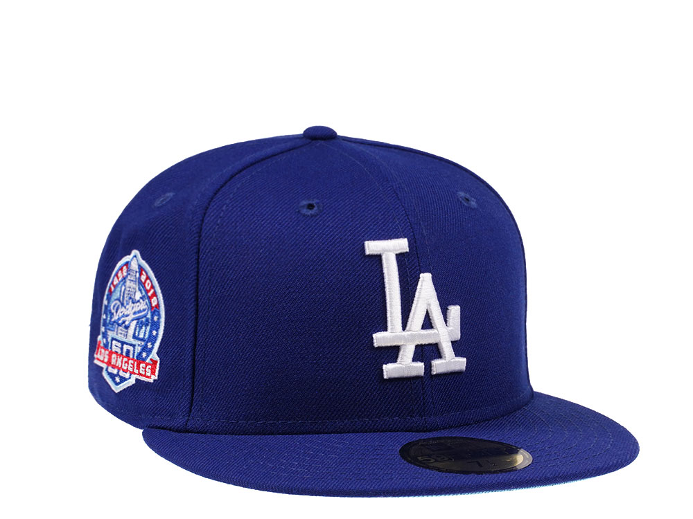 New Era Los Angeles Dodgers 60th Anniversary Glacier Blue Edition 59Fifty Fitted Cap