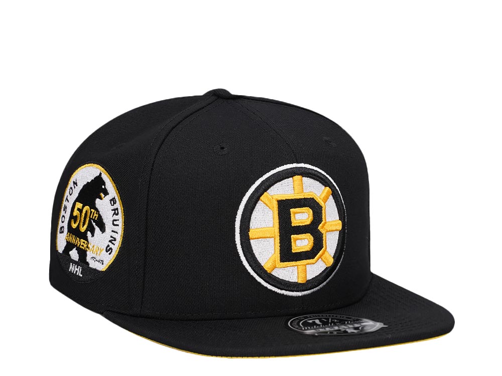 Mitchell & Ness Boston Bruins 50th Anniversary Vintage Edition Dynasty Fitted Cap