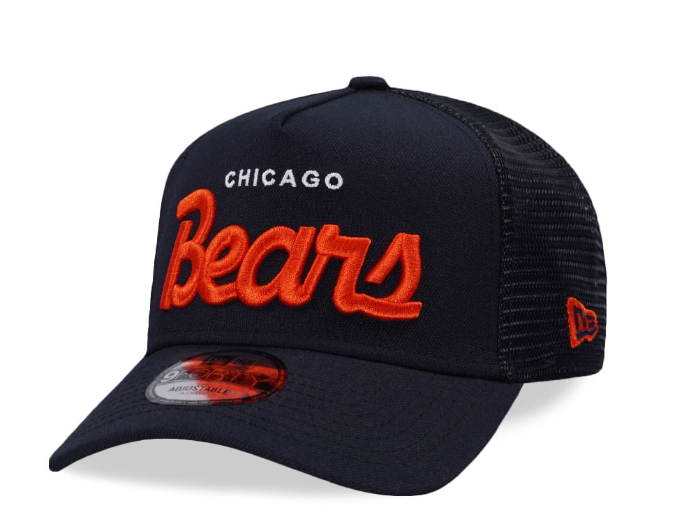 New Era Chicago Bears Navy Edition 9Forty A Frame Trucker Snapback Cap