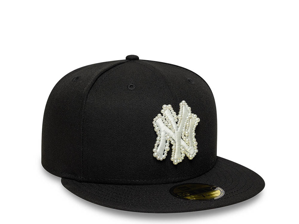 New Era New York Yankees Faux Pearl Black Prime Edition 59Fifty Fitted Cap