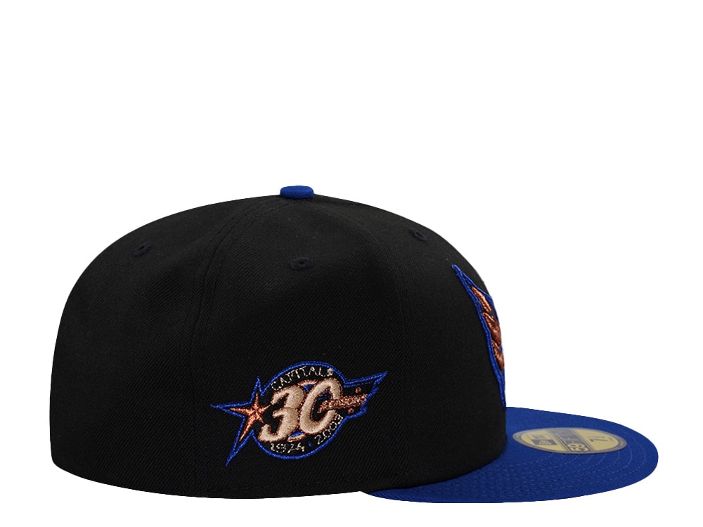 New Era Washington Capitals 30th Anniversary Black Two Tone Edition 59Fifty Fitted Cap