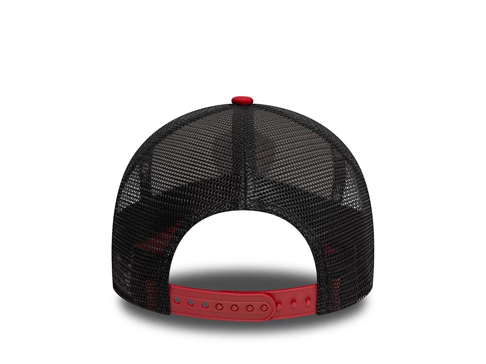 New Era AS Roma White Red A Frame Trucker Snapback Cap
