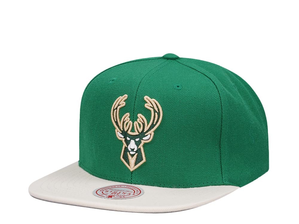 Mitchell & Ness Milwaukee Bucks Team Two Tone 2.0 Snapback Cap