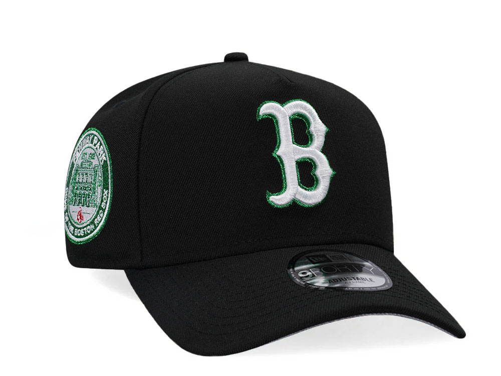 New Era Boston Red Sox Fenway Park Metallic Green Edition 9Forty A Frame Snapback Cap