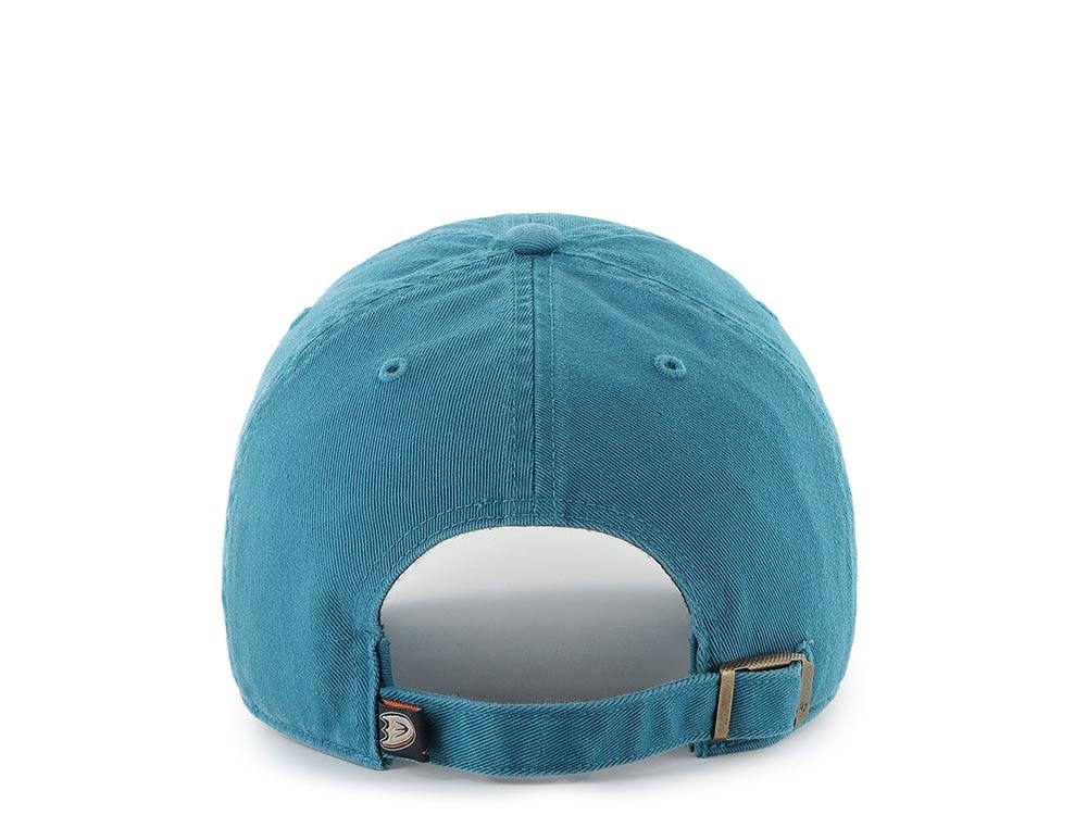 47Brand Anaheim Ducks Teal Clean up Strapback Cap